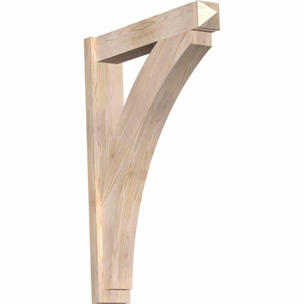 Ekena Millwork 6 in. x 42 in. x 30 in. Thorton Arts and Crafts Rough Sawn Douglas Fir Outlooker