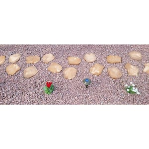 Earth Irregular Concrete Stepping Stone Pathway Pack (32-Piece)