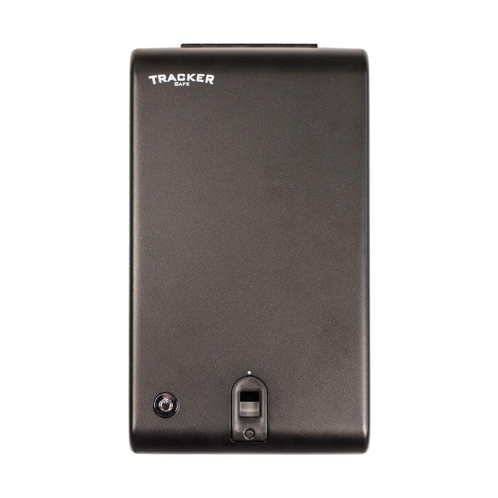 Compact Black Powder-Coated Biometric Pistol Safe