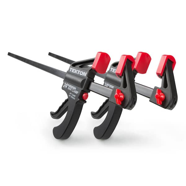 TEKTON 24 in. Ratchet Bar Clamp/30 in. Spreader Set (2-Piece)