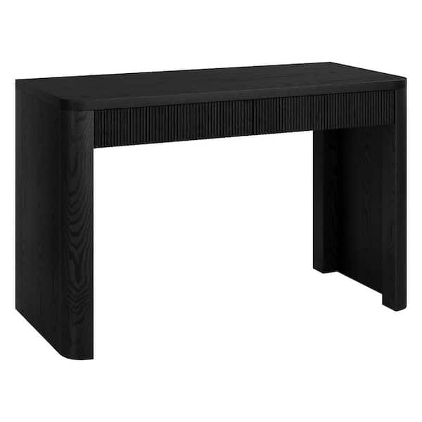 Palmera 47.5 in. Black Grain Writing Desk