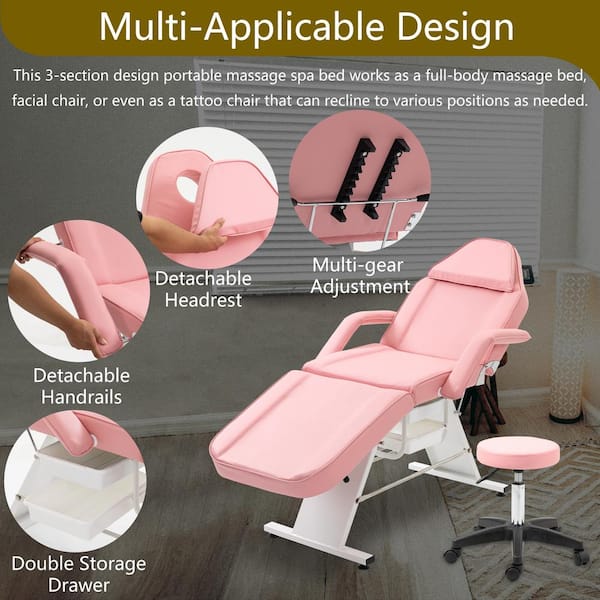CSC DECOR INC Professional Massage Spa Salon Bed Chair, Folding