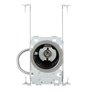 E26 4 in. Steel Recessed Lighting Housing for New Construction Ceiling, Non-IC, Air-Tite with Adjustable Socket Bracket