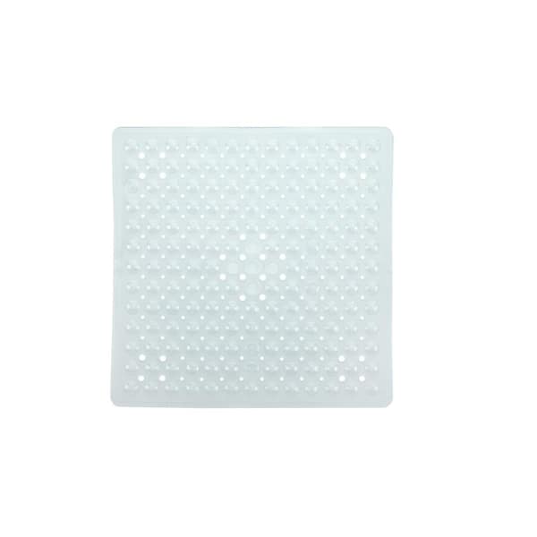 SlipX Solutions 21 in. x 21 in. Square Shower Mat in Clear