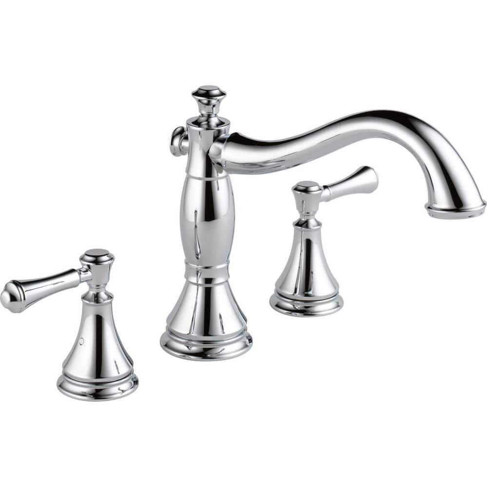 Cassidy Chrome 2-Handle Deck-Mount Roman Tub Faucet Trim Kit