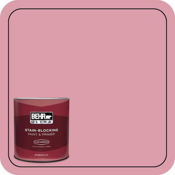 BEHR ULTRA 1 qt. #110C-3 Glamour Extra Durable Flat Interior Paint & Primer