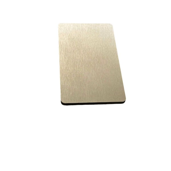 Ejoy 106 in. x 23.6 in. x 0.3 in. Metallic Look Wall Panel Board in Metallic Brass Color (Set of 2-piece)