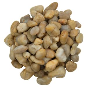 Yellow Polished 0.5 cu. ft. per Bag (1 in. to 2 in.) Bagged Landscape Pebbles (55 Bags/22.5 cu. ft./Pallet)