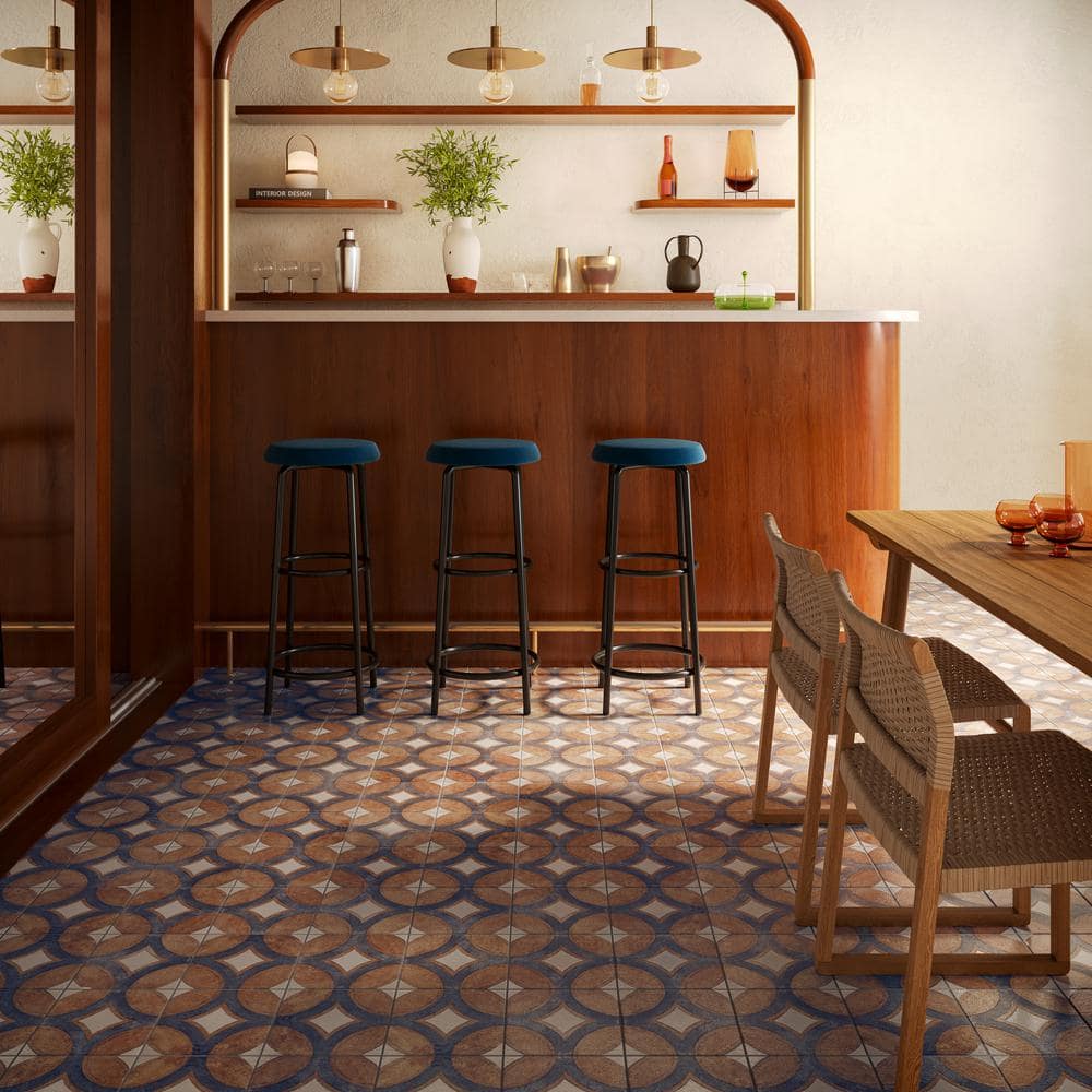 Capri 8x8 Matte Porcelain Patterned Floor and Wall Tile