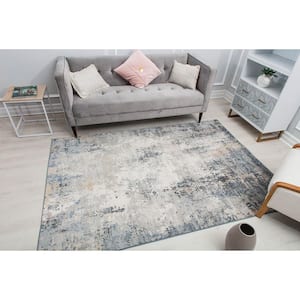 Milford Stonework White 5 ft. x 7 ft. Area Rug