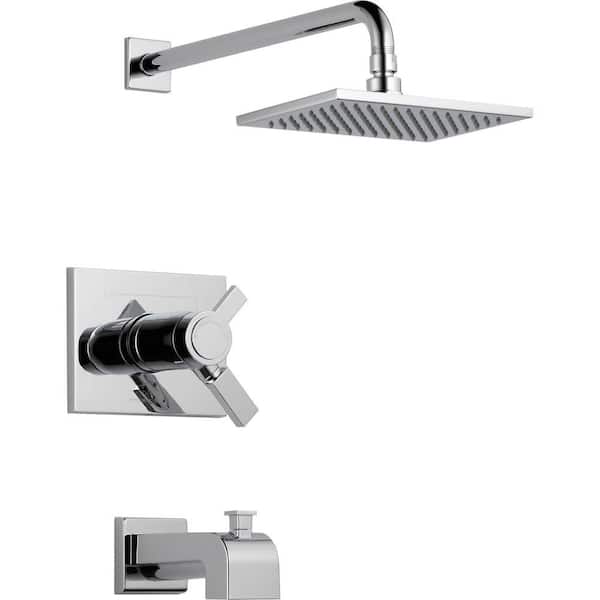 Delta Vero TempAssure 17T Series 1-Handle Tub and Shower Faucet Trim Kit Only in Chrome (Valve Not Included)