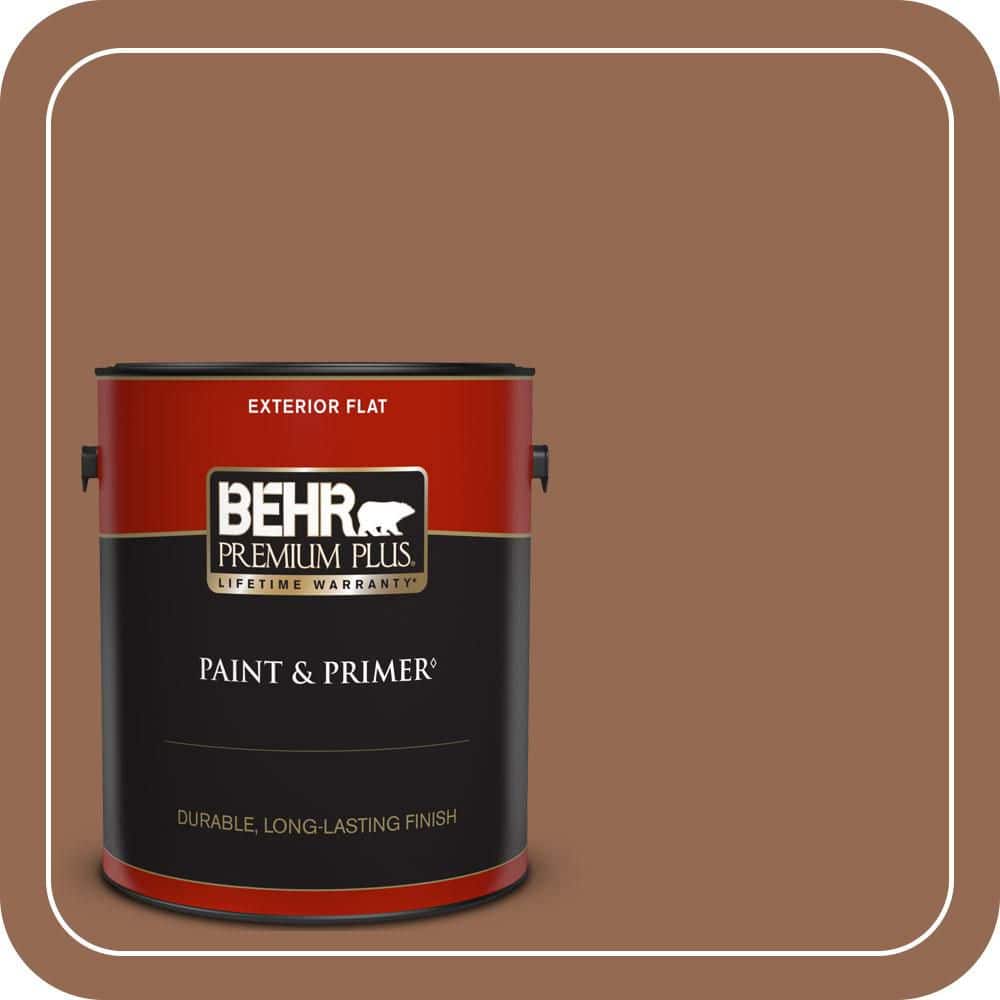 1 gal. #240F-6 Sable Brown Flat Exterior Paint & Primer price history on PriceWatchPro
