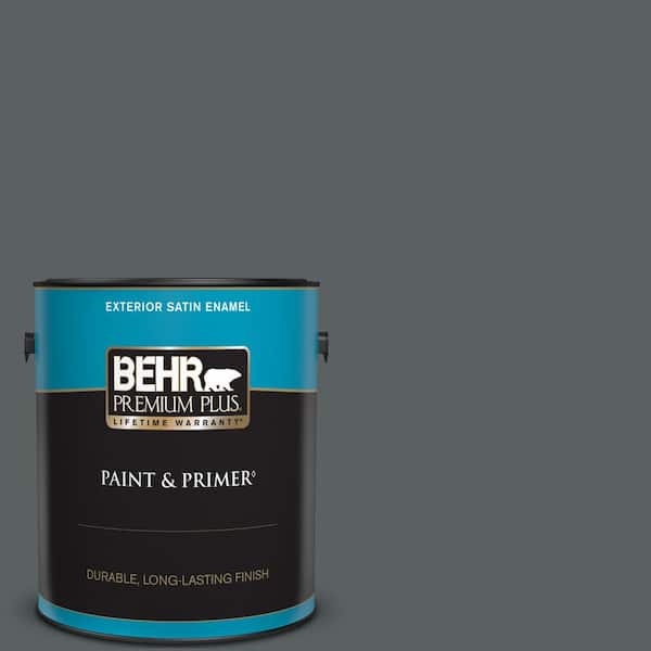 BEHR PREMIUM PLUS 1 gal. #720F-6 Paramount Satin Enamel Exterior Paint & Primer