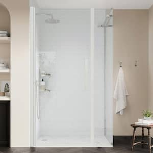 Aston SEN988-SS-36-10 Stainless Steel Aquadica 36 x 36 x 72 Completely Frameless Square Shower Enclosure