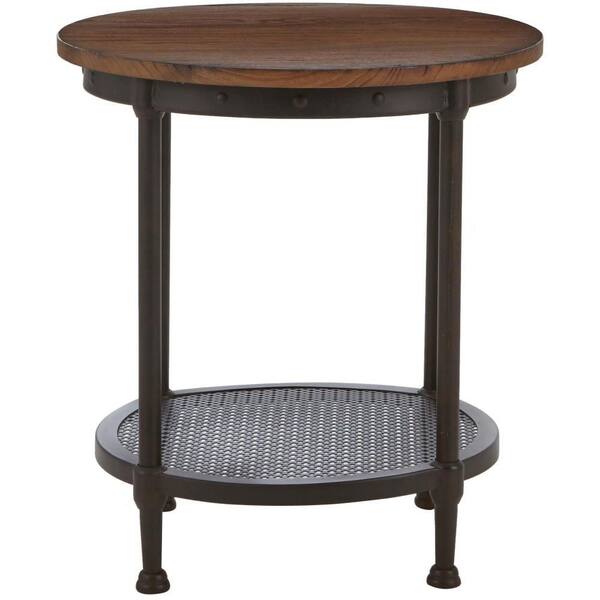 Home Decorators Collection Gentry Distressed Oak End Table