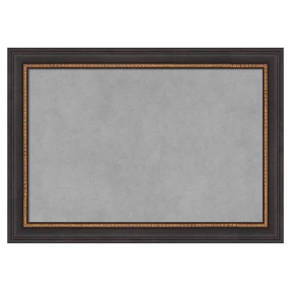 Amanti Art Ashton Black 21 in. x 15 in. Framed Magnetic Board
