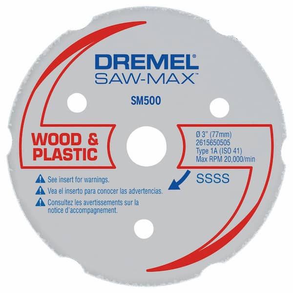 Dremel 3 In. Saw-Max Wood and Plastic Carbide Wheel