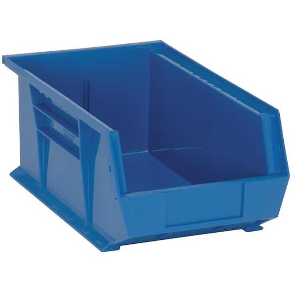 QUANTUM STORAGE SYSTEMS Ultra Series 6.33 qt. Stack and Hang Bin in Blue (12-Pack)