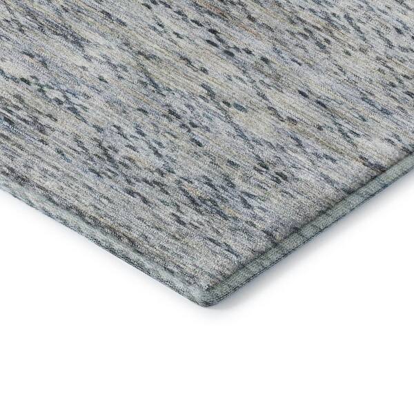 Mayfield Premium Machine Washable Abstract AMF2150 Linen 2 ft. x 7 ft. Runner Rug