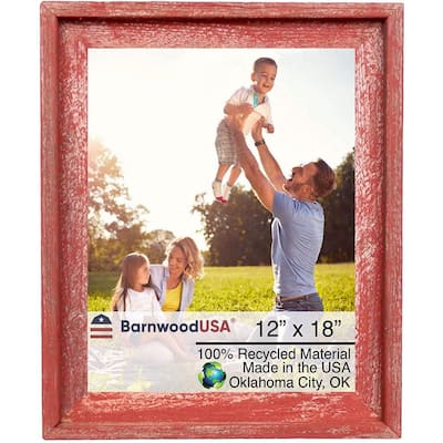 BarnwoodUSA Rustic Farmhouse Artisan 16 in. x 20 in. Rustic Red ...