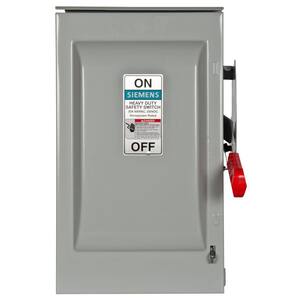Eaton DH361NGK Heavy-Duty 30A Safety Switch - 3-Pole, 600V/250DC, Fusible Protection, NEMA 1 Rated
