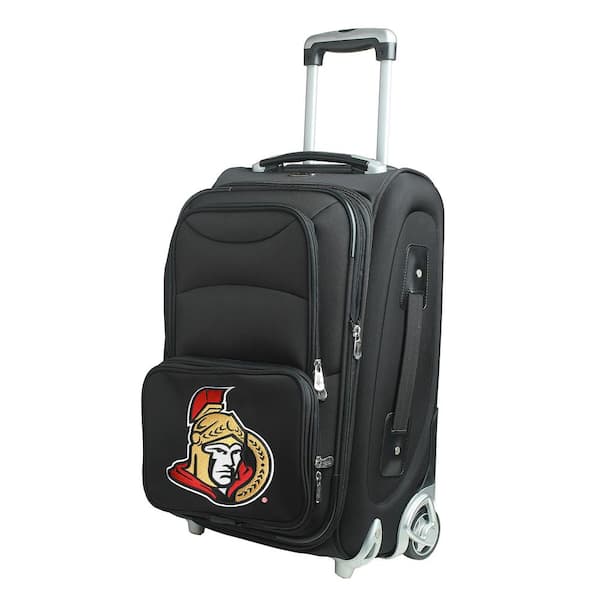 Denco NHL Ottawa Senators 21 in. Black Carry-On Rolling Softside Suitcase