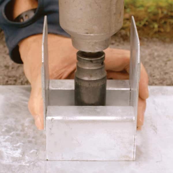 3.75 in. x 3.75 in. Steel Post Saddle