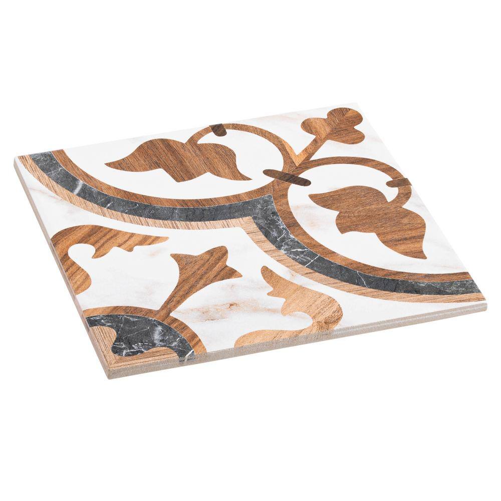 Anatol 8" x 8" Glossy Porcelain Wall and Floor Tile