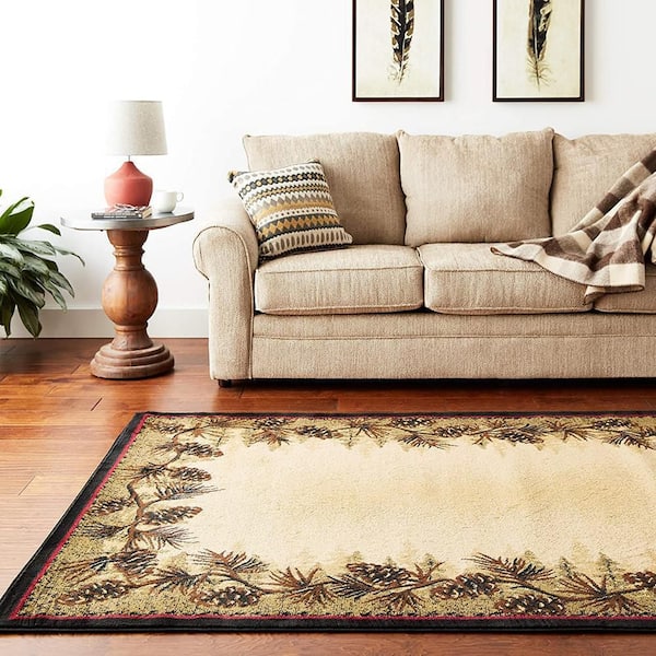 American Destination Multi-Colored 2 ft. x 4 ft. Polypropylene Area Rug