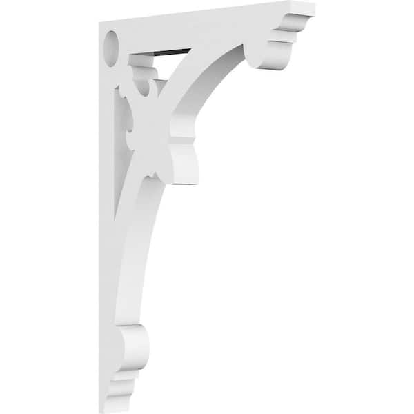 Ekena Millwork 5/8 in. W x 7 in. H x 4-1/2 in. D PVC Sellek Bracket