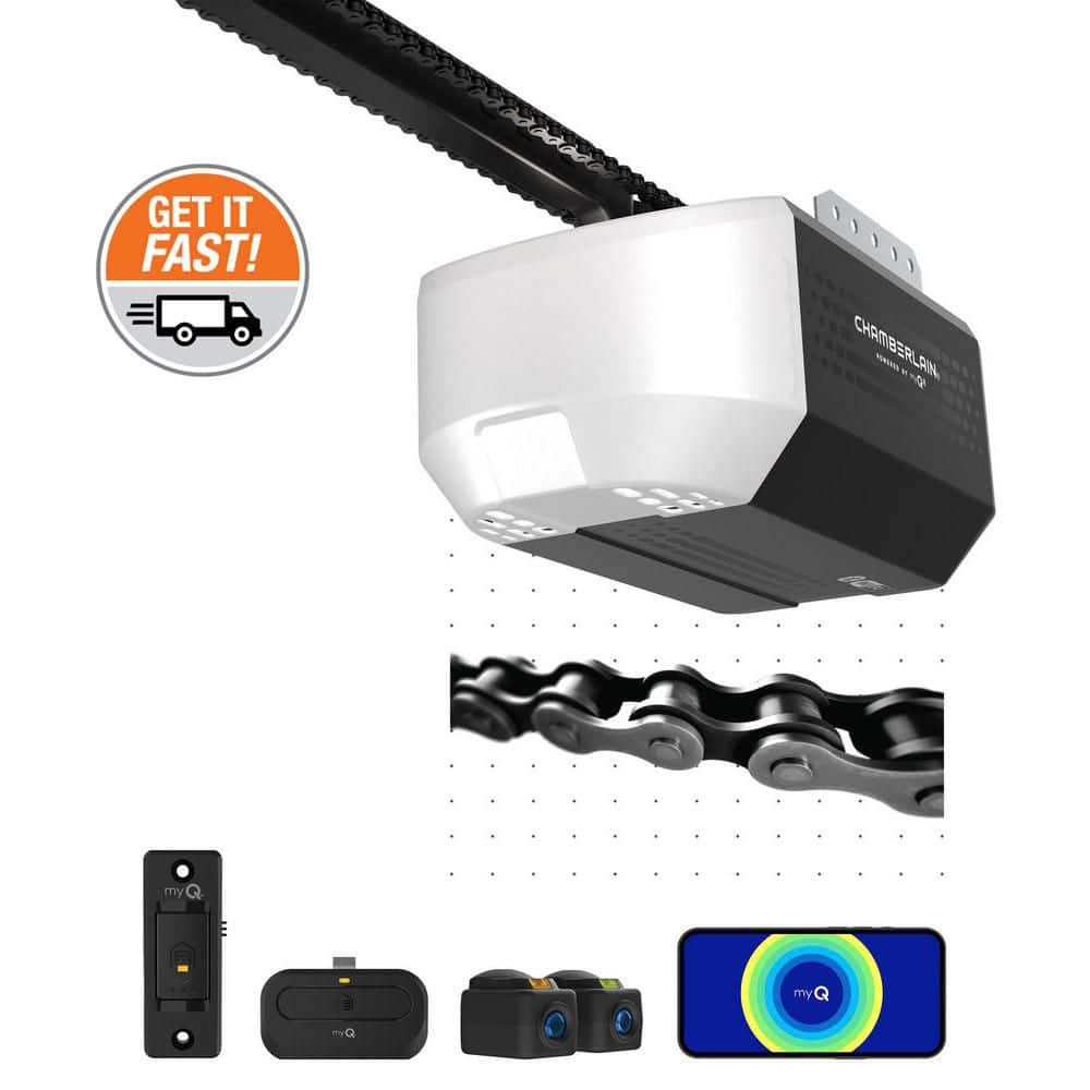 Chamberlain 1/2 HP Smart Chain Drive Garage Door Opener D1000