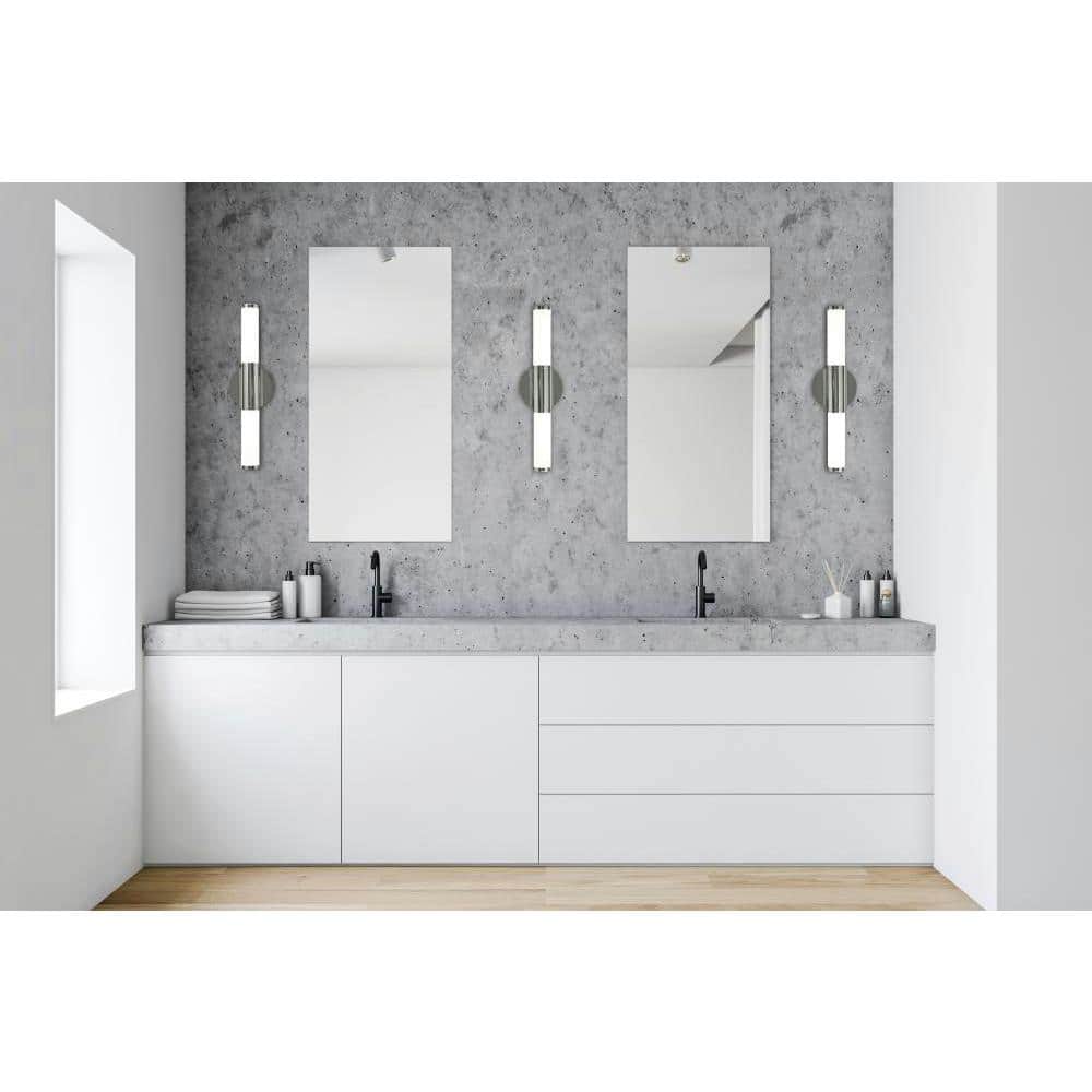 Palmera Chrome 20" LED Vanity Cylinder Wall Sconce