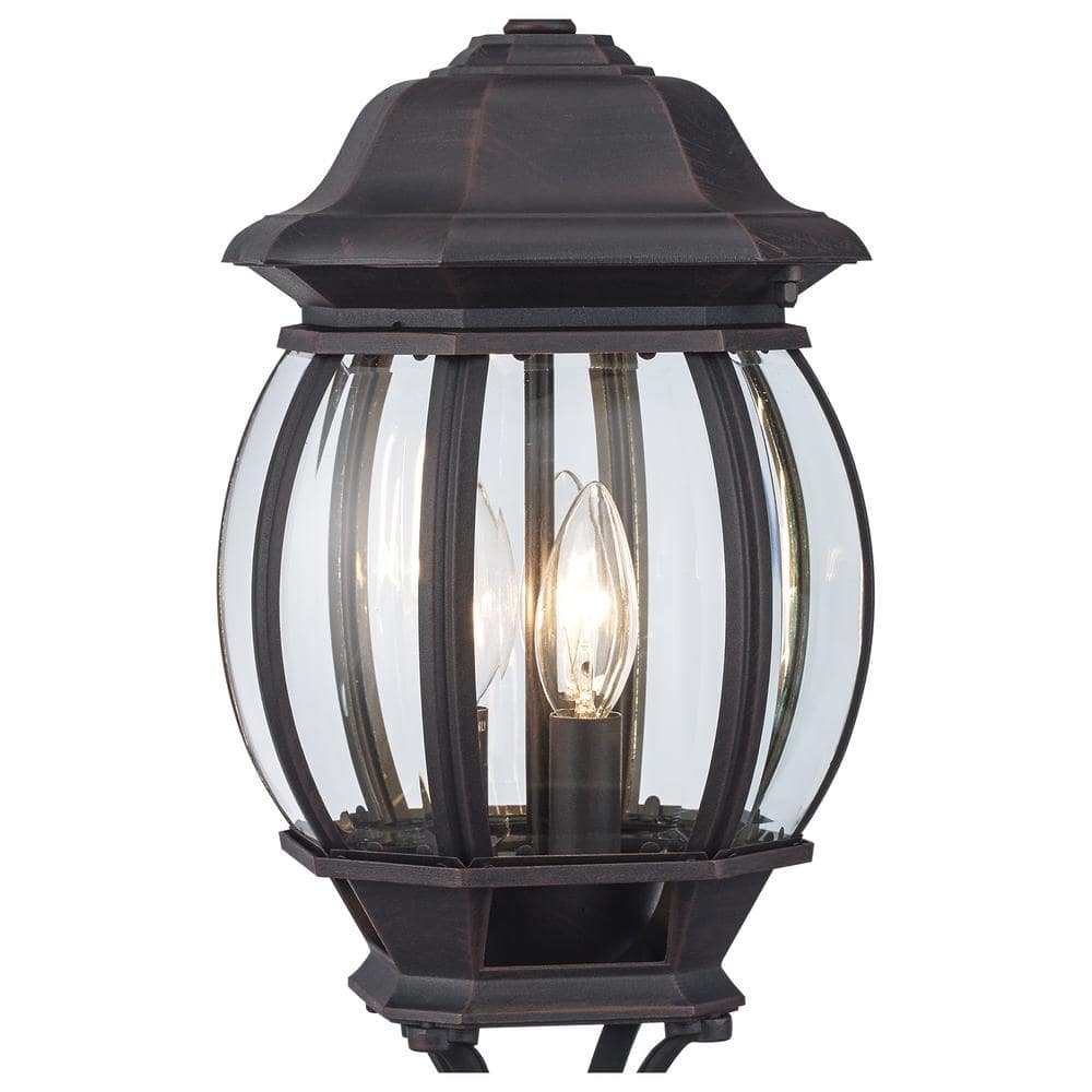 Rustic Tuscany Inspired Brown Lantern Wall Sconce
