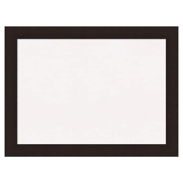 Amanti Art Carlisle Espresso Wood White Corkboard 32 in. x 24 in. Bulletin Board Memo Board