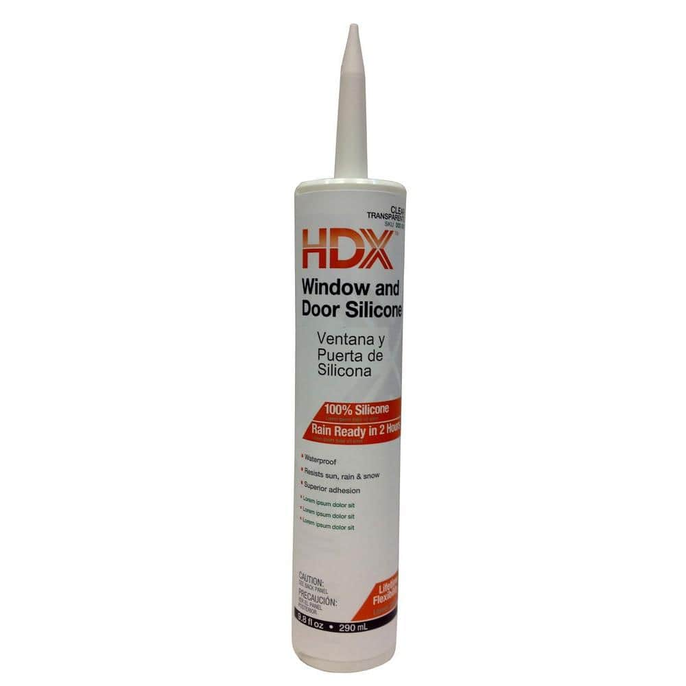 The Home Depot 9 8 Oz Clear Window And Door Silicone Caulk Hd 05105 The Home Depot