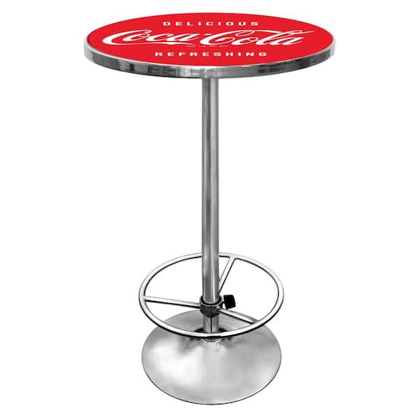 Trademark Coca-Cola Vintage Chrome Pub/Bar Table
