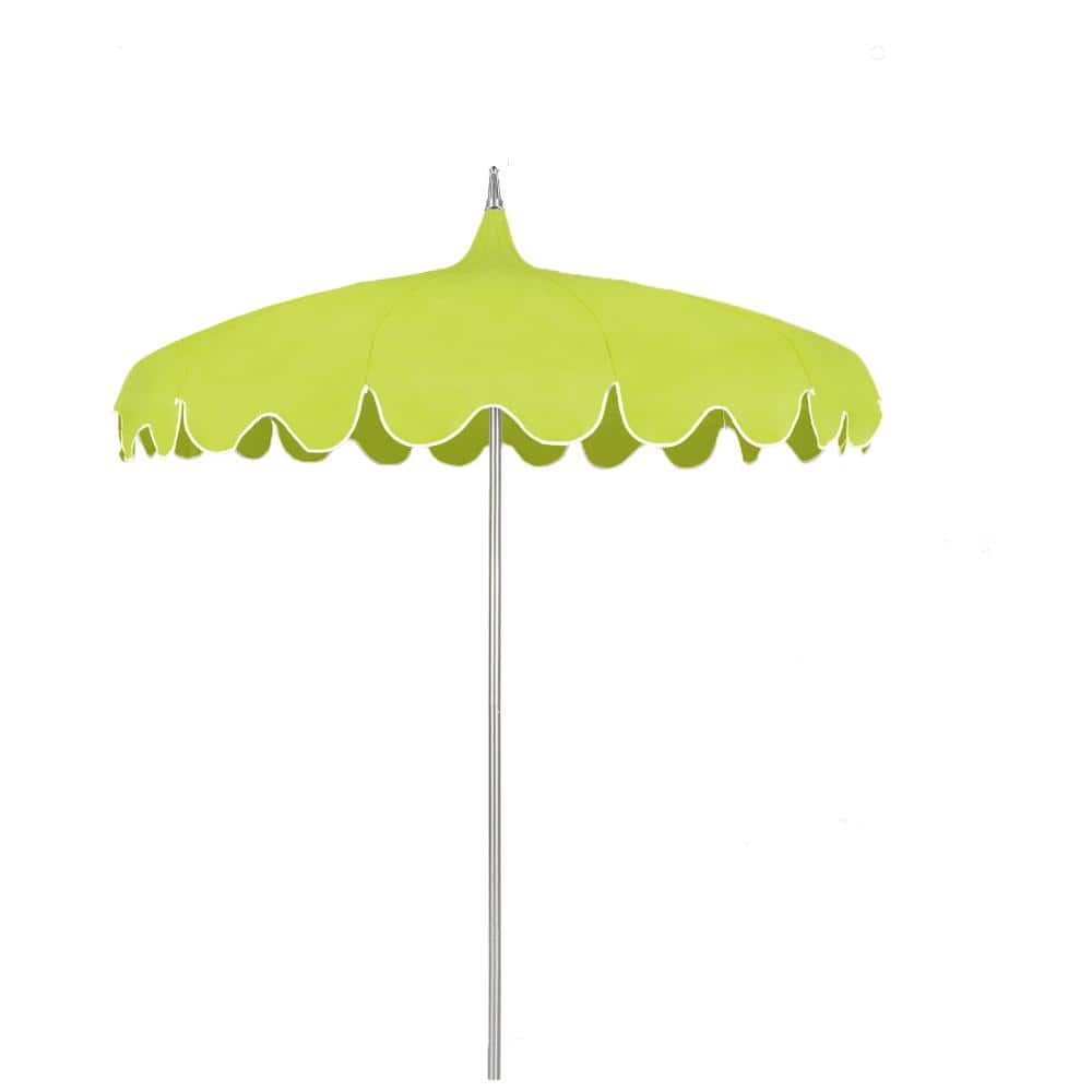 7FT Outdoor Wasabi Green Curve Pagoda Market Patio Umbrella - UPF 50+, Heavy Duty Aluminum Frame, for Garden Poolside price history on PriceWatchPro
