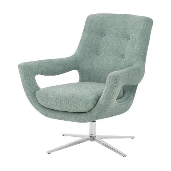 Armen Living Quinn Contemporary Adjustable Swivel Accent Chair in