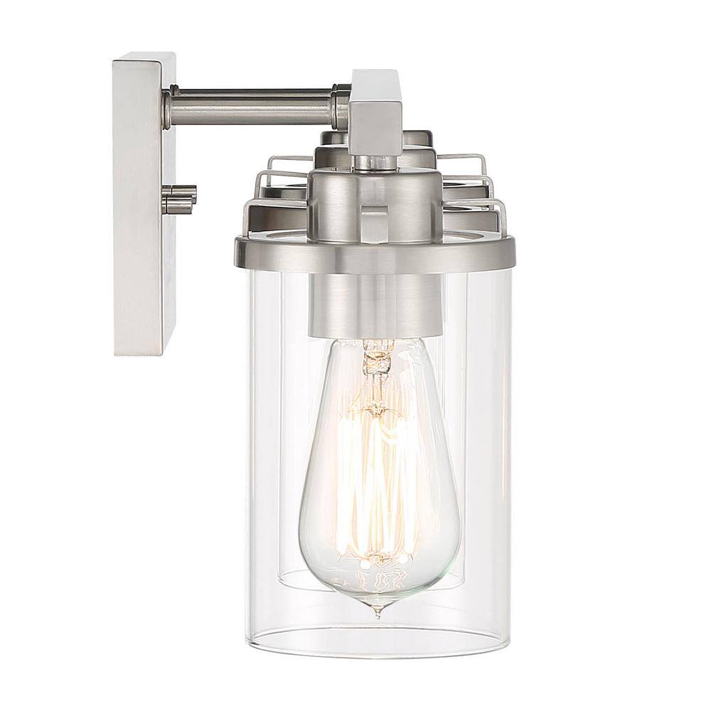 Jedrek 24" Brushed Nickel Dimmable Outdoor Vanity Light