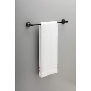 Voisin 24 in. Wall Mounted Towel Bar Bath Hardware Accessory in Matte Black