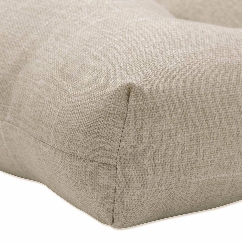 Tory Bisque 44" Tufted Outdoor/Indoor Bench Cushion