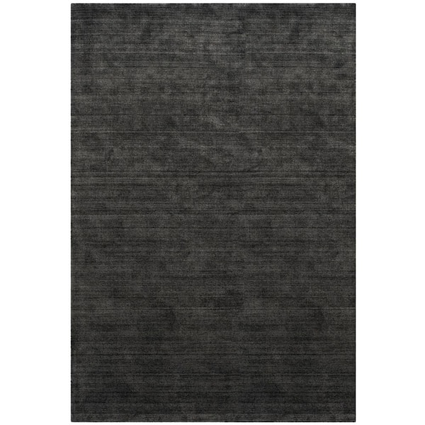 Mirage 6 ft. x 9 ft. Graphite Striped Marle Area Rug