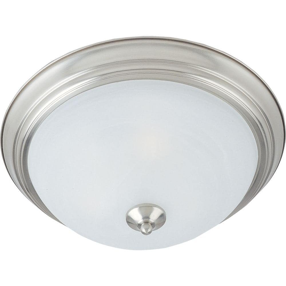 Essentials 3-Light Satin Nickel Flush Mount price history on PriceWatchPro