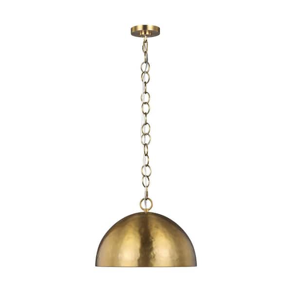 Generation Lighting Whare 1-Light Burnished Brass Medium Pendant