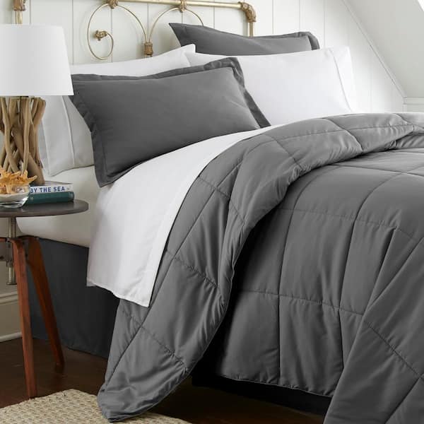 Performance 6-Piece Gray Twin Comforter Set
