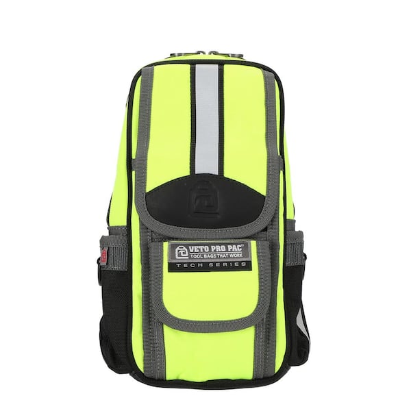 8in Small Hi-Viz Yellow Nylon Tool Pouch Meter Bag with Pen Knife Pliers Screwdriver Wrench Utility Knife Holder
