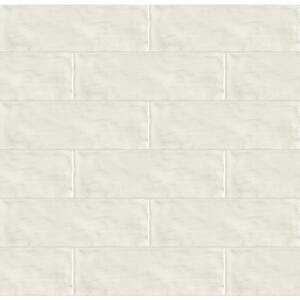 Zellige Pearl 2.5 in. x 8 in. Glossy Ceramic White Wavy Subway Tile (5.38 sq. ft./Case)