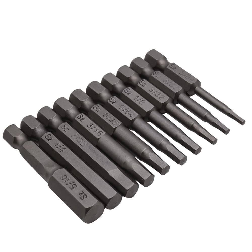 Hex-Drive S2 Steel Impact Hex Head Allen Wrench Drill Bit Set (20-Piece) with Case screws price history on PriceWatchPro