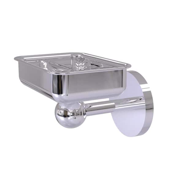 Allied Brass Skyline Collection Wall Mounted Soap Dish in Polished Chrome