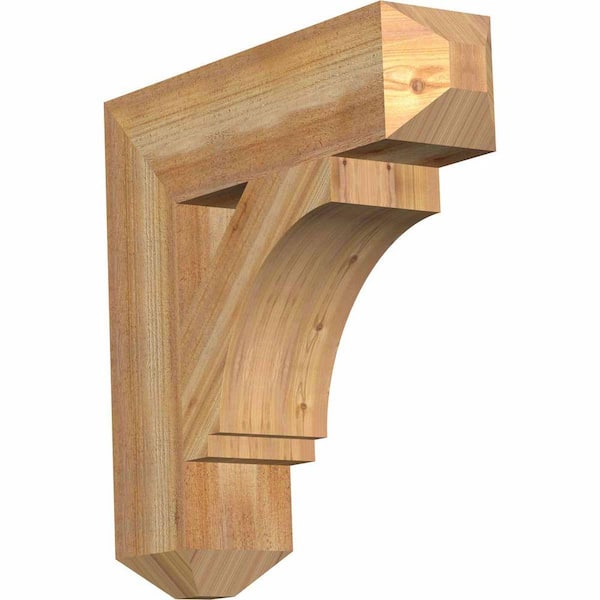 6 in. x 24 in. x 24 in. Western Red Cedar Imperial Craftsman Rough Sawn Bracket